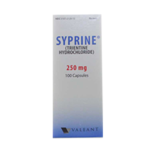 Syprine (trientine hydrochloride) Capsules Price In India and Overseas