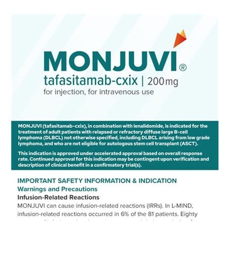 MONJUVI (tafasitamab-cxix) For Injection - Alleviare Life Scences